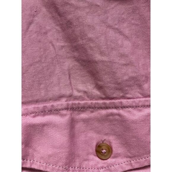 Ugg Pink Cotton Button Down Oversized Shirt sz XS EUC - Picture 3 of 7